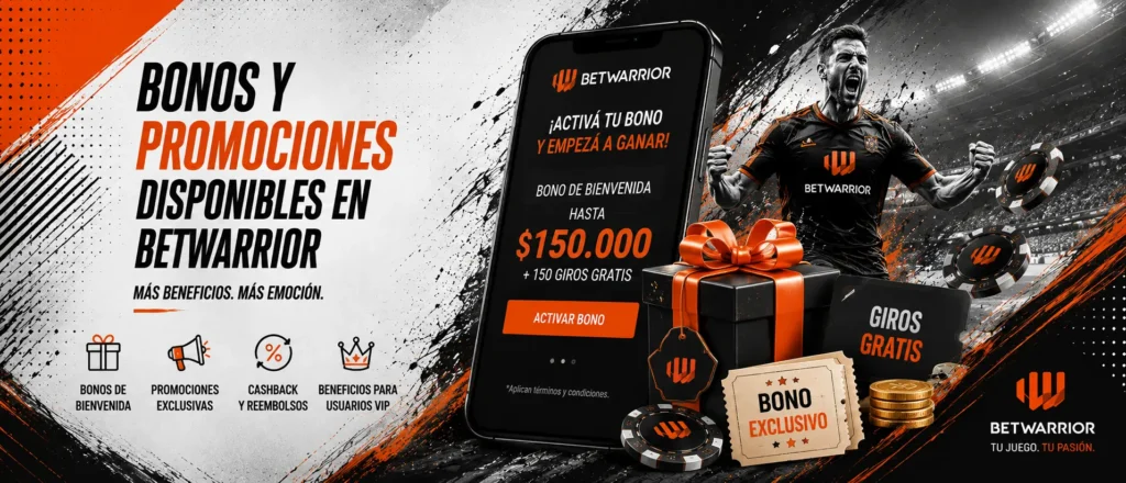 Bonos y promociones disponibles en BetWarrior